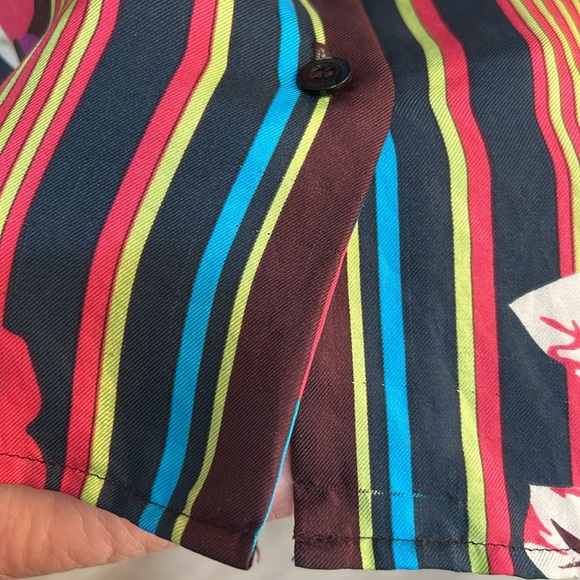 ESCADA Sports Retro Silk Shirt, Color Printed Slight Drawn 38 AS S - Picture 6 of 6